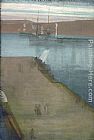 James Abbott Mcneill Whistler Canvas Paintings - Valparaiso Harbor